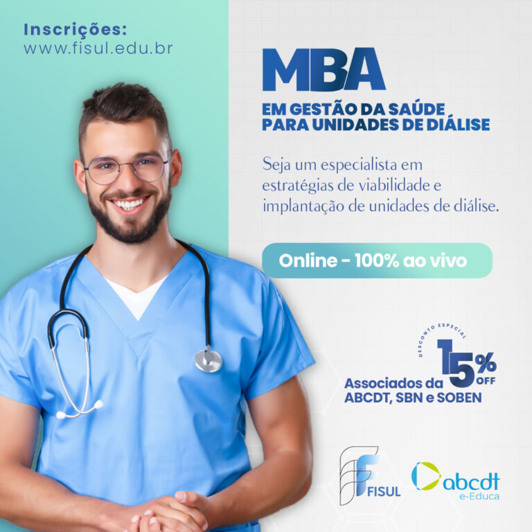 MBA: Seja um especialista em estratégias de viabilidade e implantação de unidades de diálise!