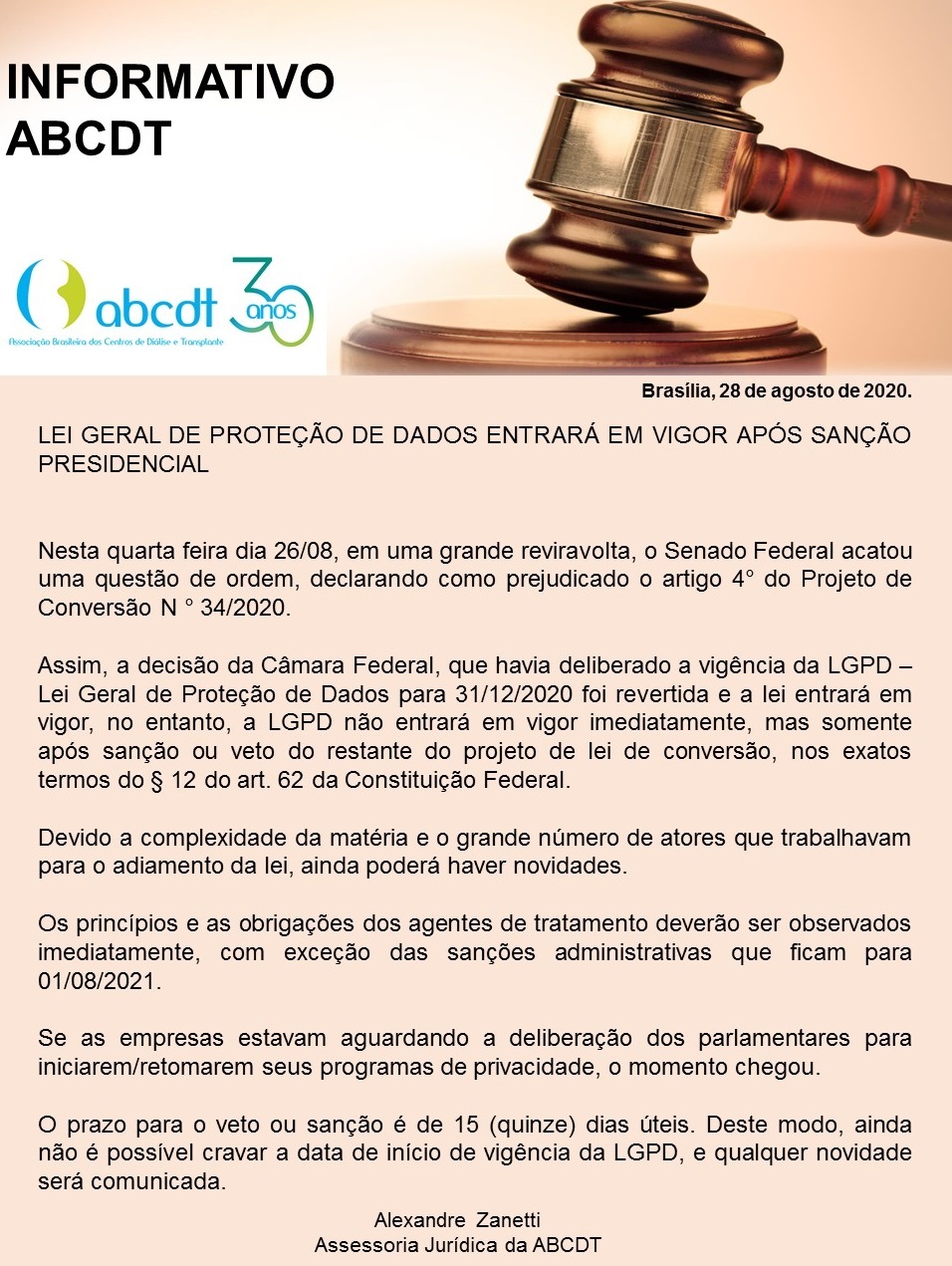 28-08-2020 - Informativo Jurídico