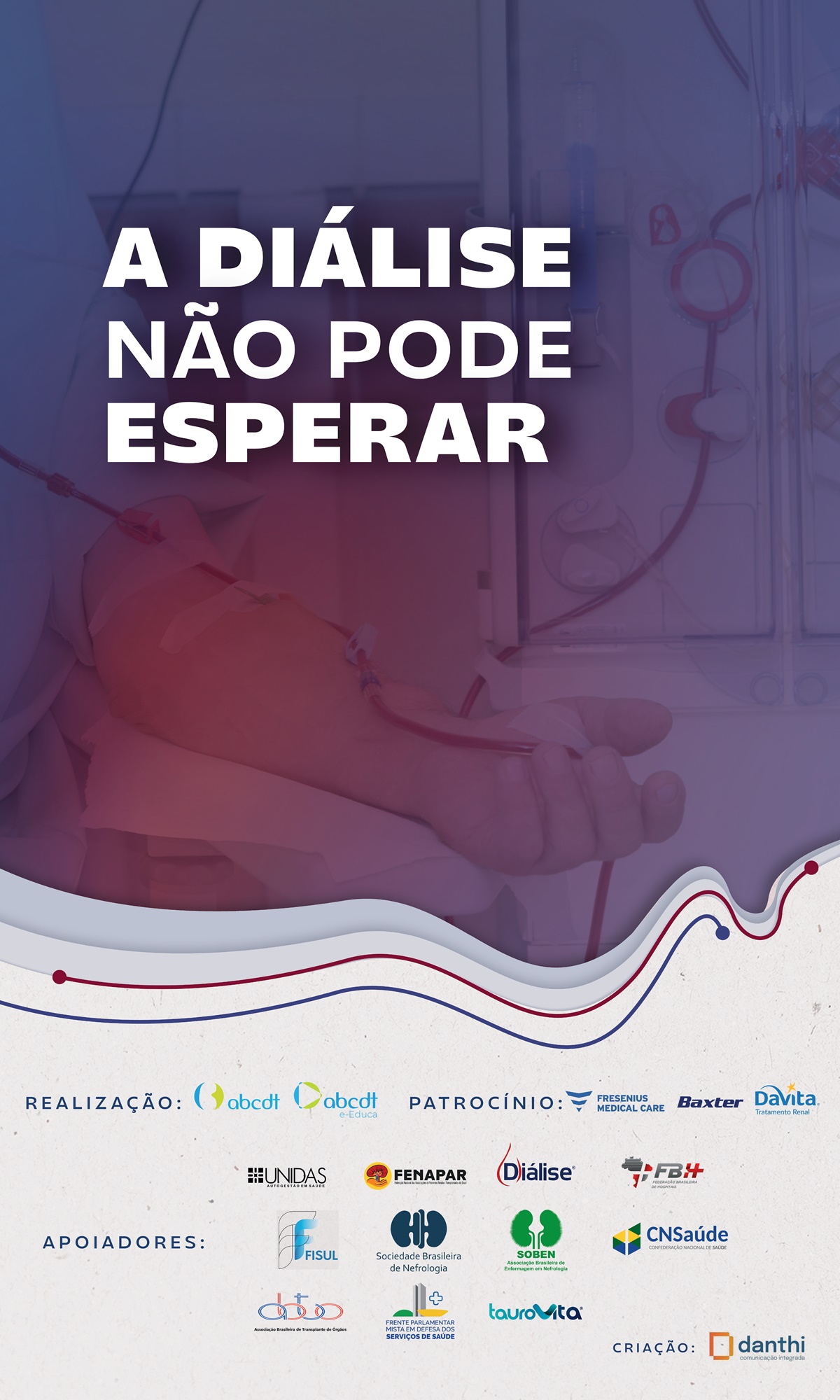 Campanha Dialise 2024 vidas importam - menor
