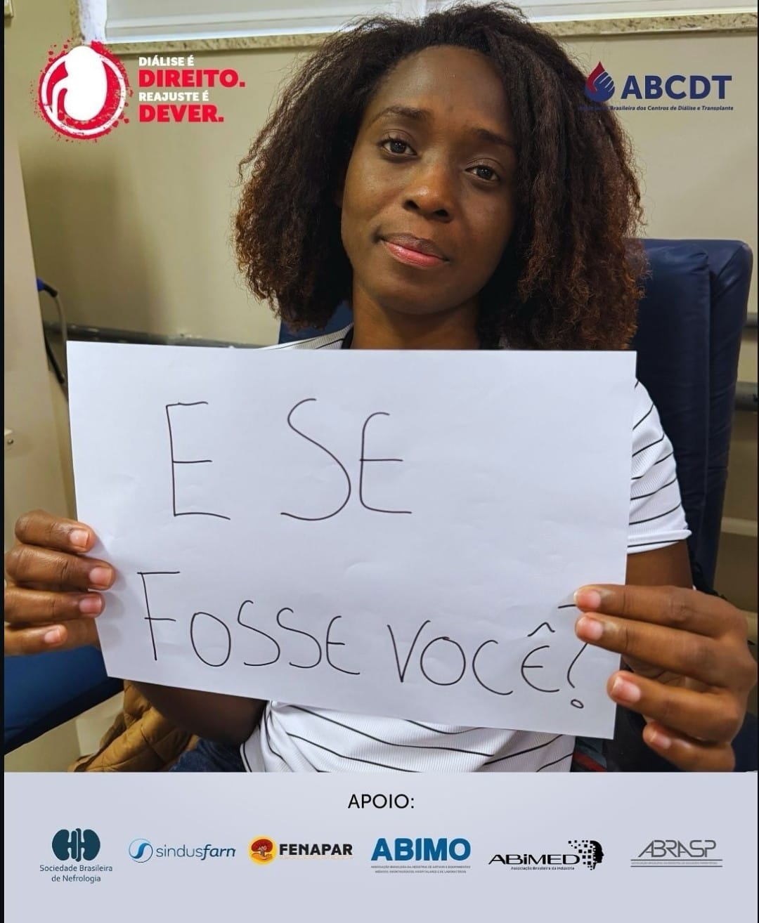 Pacientes da clínica DaVita Niterói abraçaram nossa campanha #DiáliseÉDireito #ReajusteÉDever