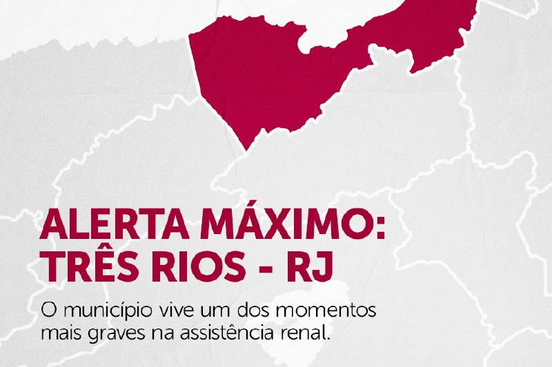 Alerta máximo Três Rios - RJ