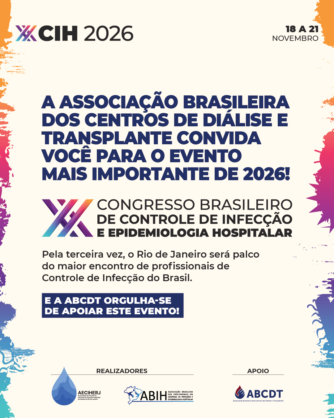 13-10-2026 - XX CONGRESSO BRASILEIRO DE CONTROLEDE INFECÇÃO E EPIDEMIOLOGIA HOSPITALAR
