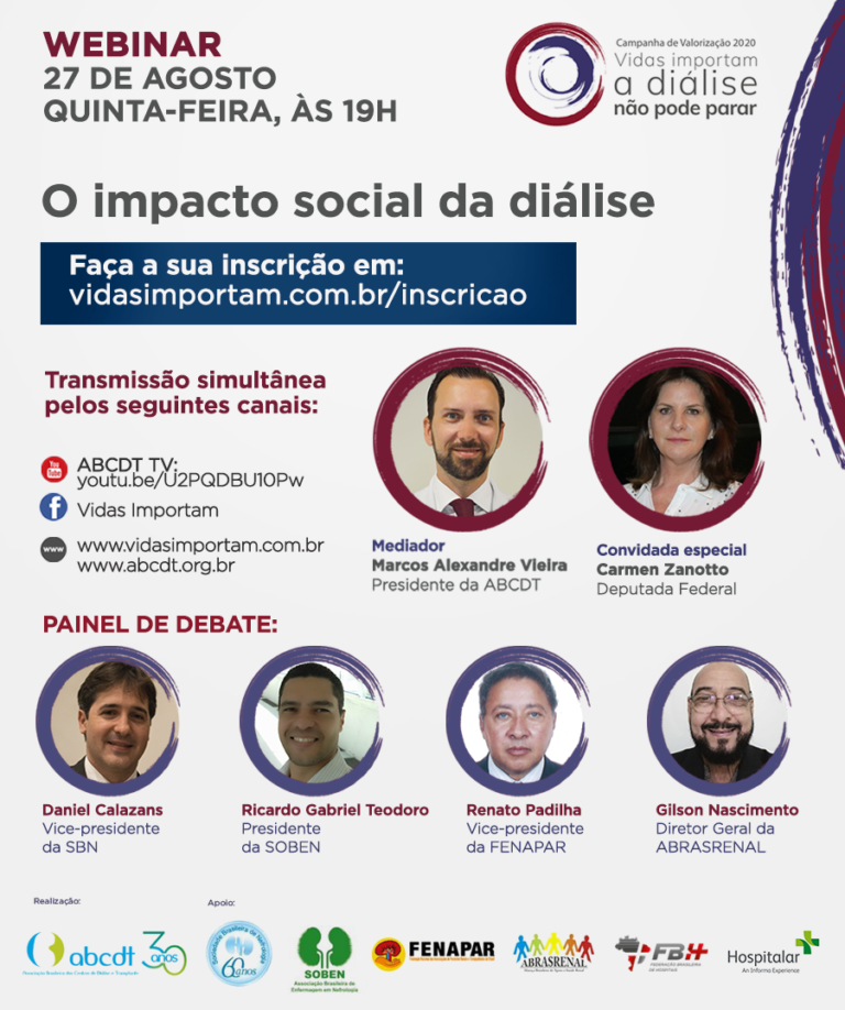 WEBINAR – O IMPACTO SOCIAL DA DIÁLISE