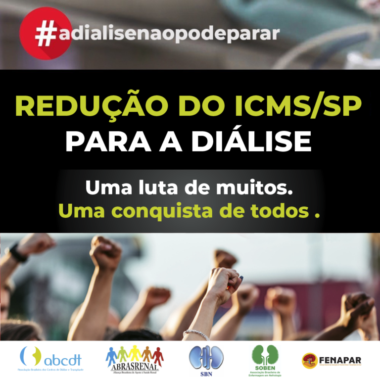 REDUÇÃO DO ICMS/SP PARA A DIÁLISE