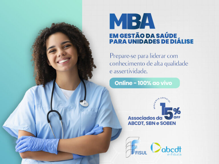 MBA: EM GESTÃO DA SÁUDE PARA UNIDADES DE DIÁLISE