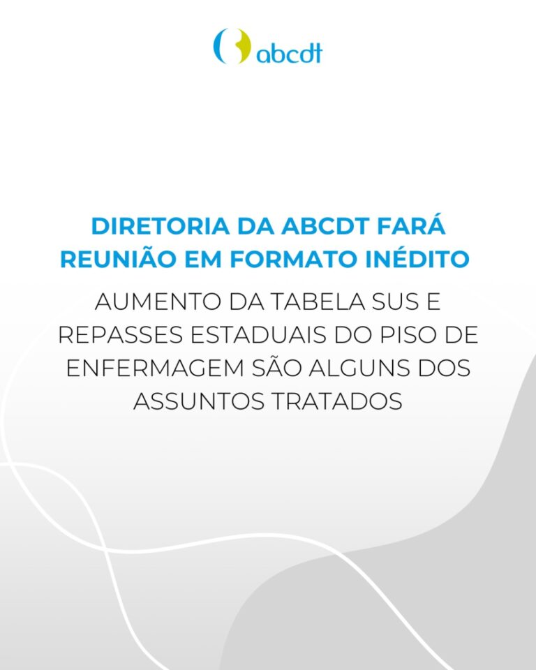 Diretoria da ABCDT fará reunião em formato inédito