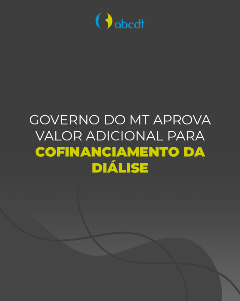 Governo do MT Aprova valor adicional para cofinanciamento da diálise